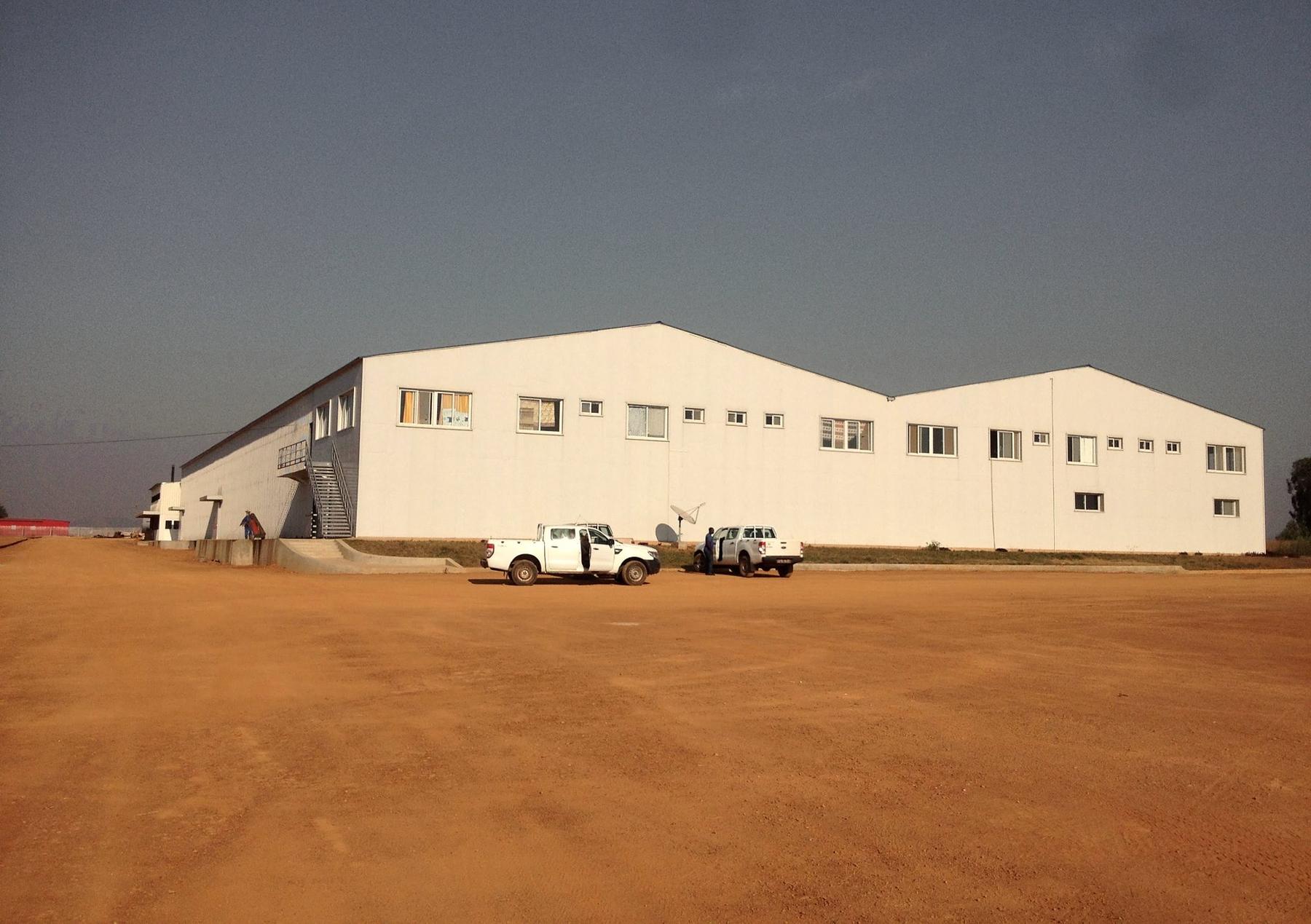 Fazenda 27's plant on the red earth outside Waku-Kungo, Angola